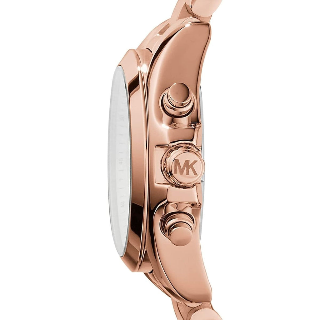 Michael Kors MK5799 rose gold tone watch side view