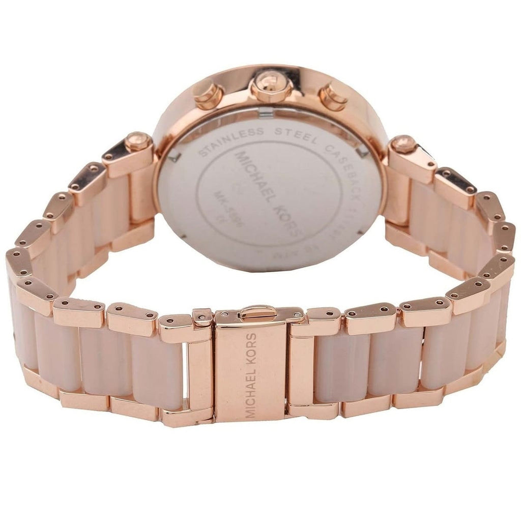 Michael Kors MK5896 rose gold bracelet detail