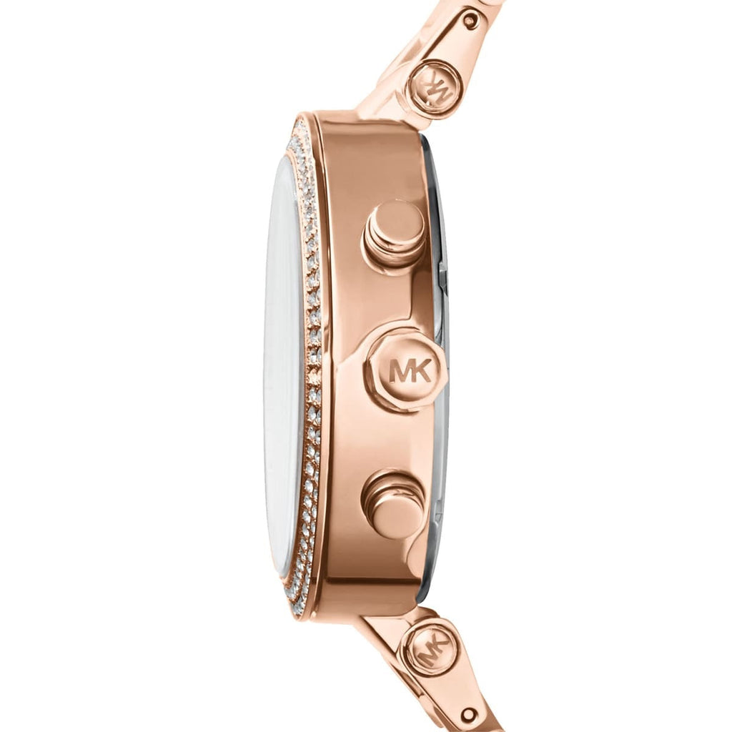 Michael Kors MK5896 rose gold watch side view