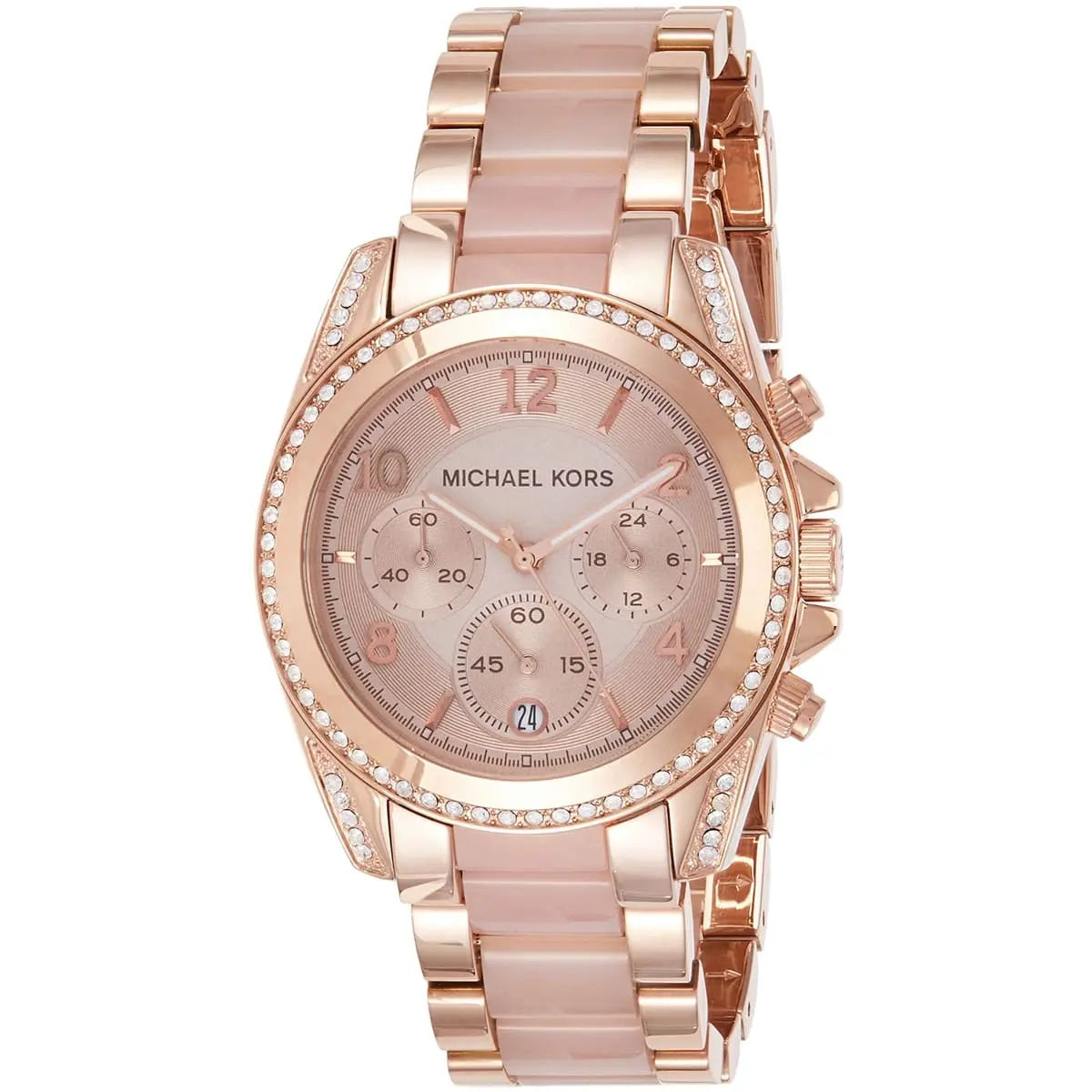 Michael Kors MK5943 Blair rose gold dial close-up