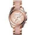 Michael Kors MK5943 Blair rose gold watch front view with rose gold dial