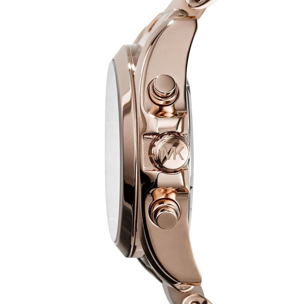 Michael Kors MK6066 rose gold watch side view