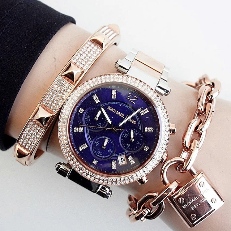 Michael Kors MK6141 dial and hands close-up