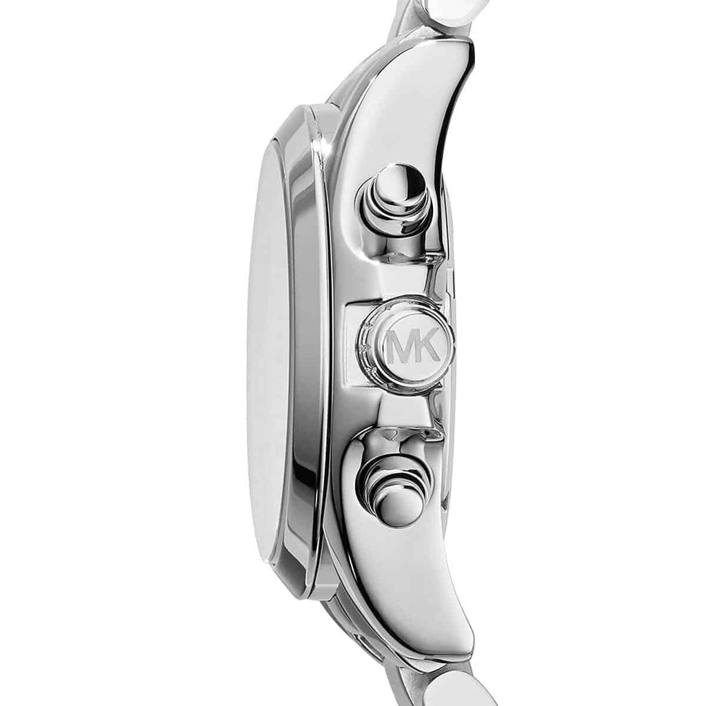 Michael Kors MK6174 silver stainless watch side view
