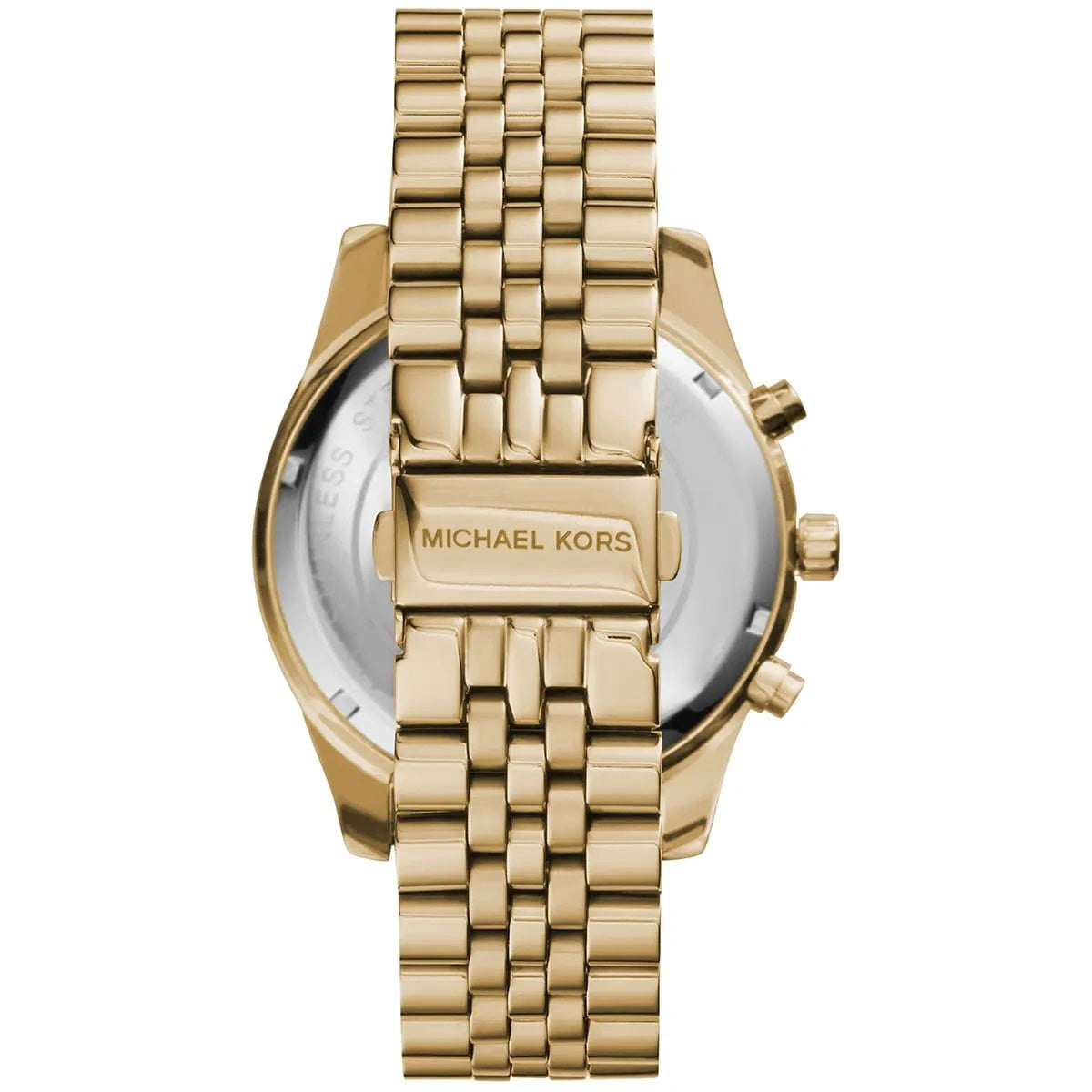 Michael Kors MK8281 gold steel watch clasp view