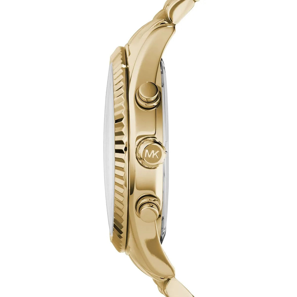 Michael Kors MK8281 gold tone watch side view