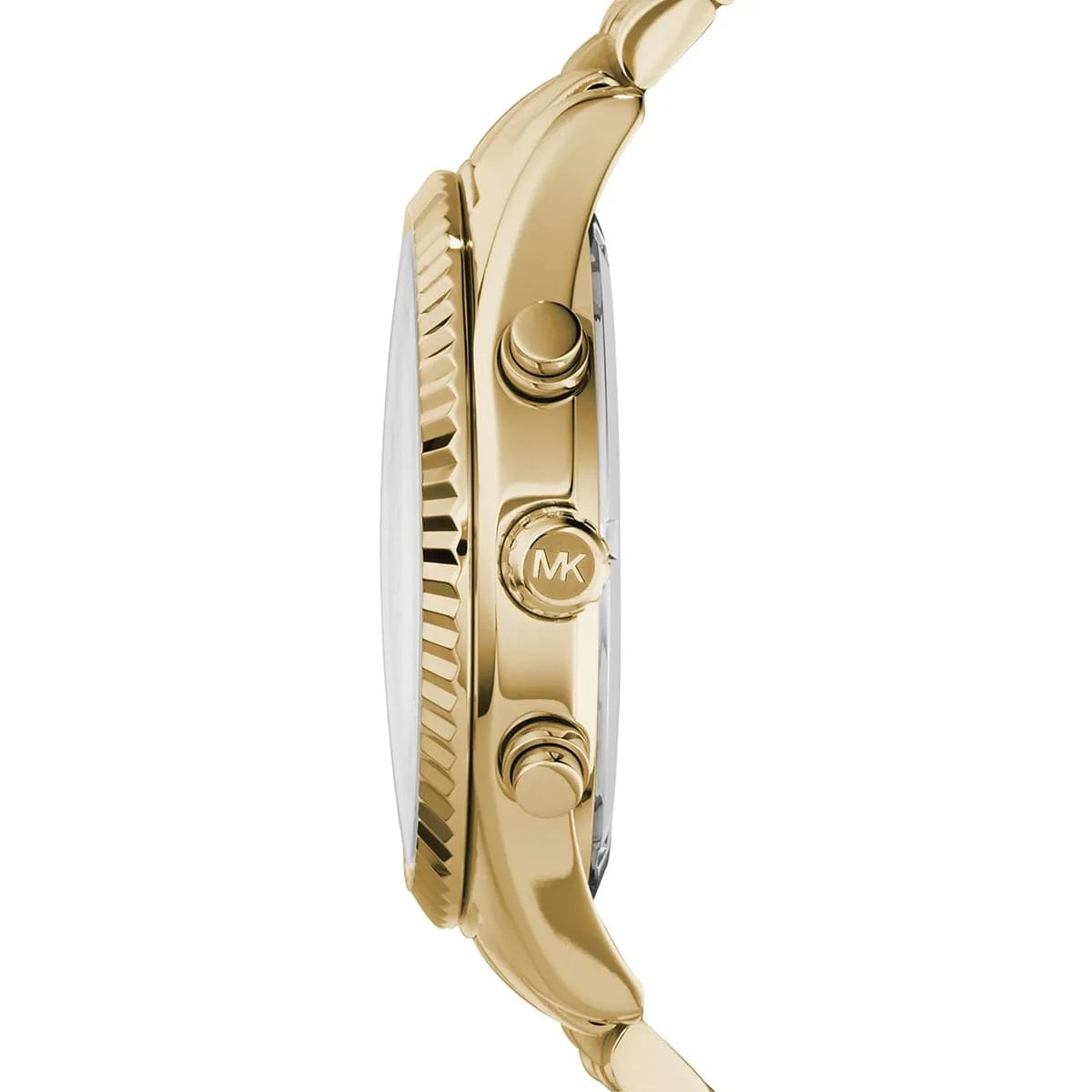 Michael Kors MK8281 gold tone watch side view
