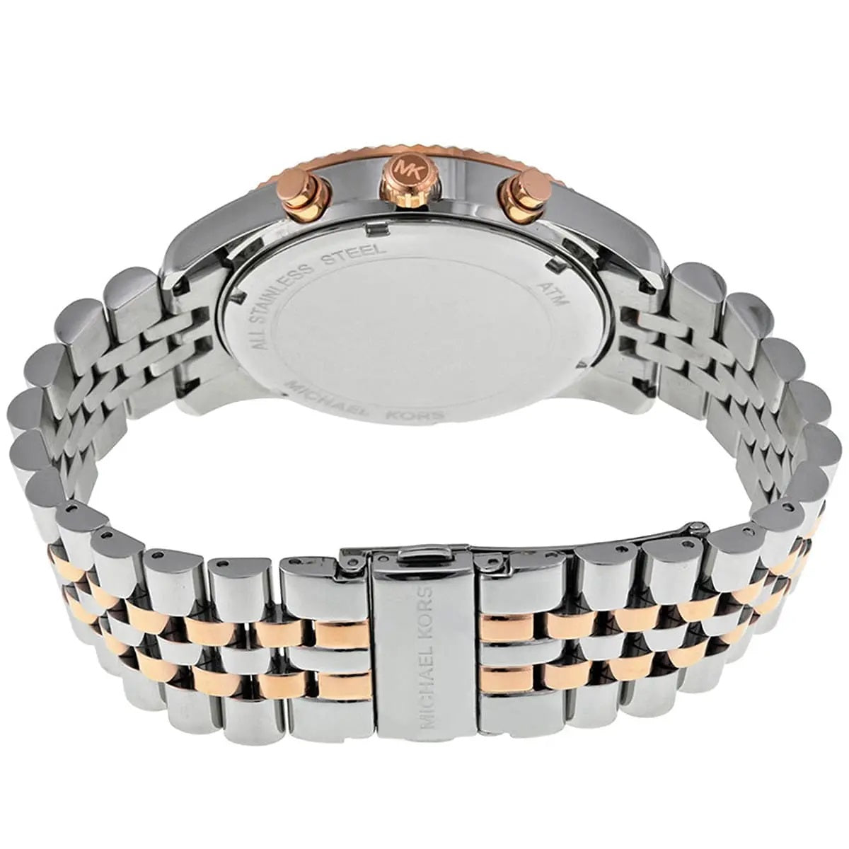 Michael Kors MK8412 two-tone watch clasp view