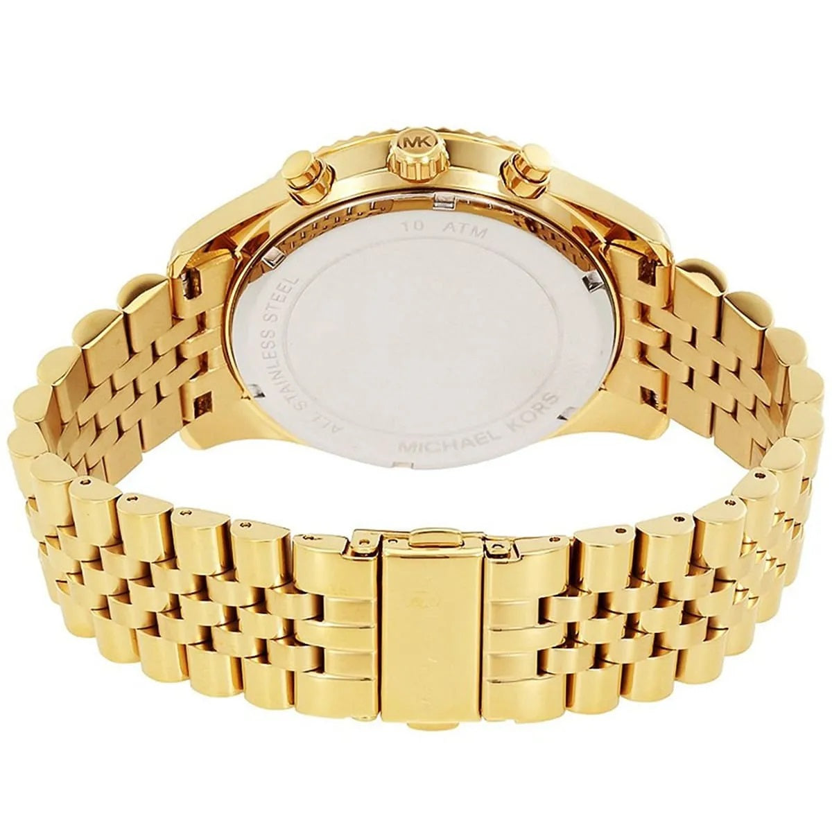 Michael Kors MK8494 gold steel watch clasp view