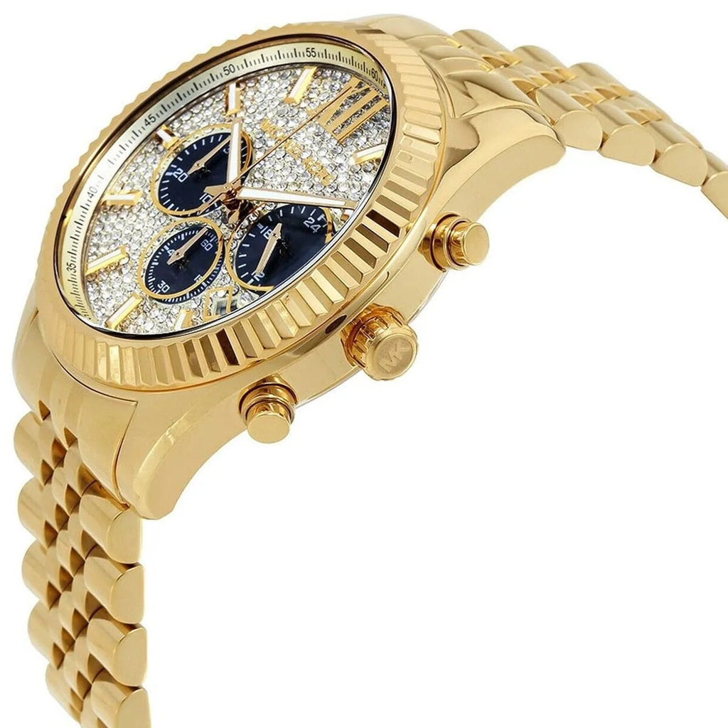 Michael Kors MK8494 men’s watch with gold strap and gold dial