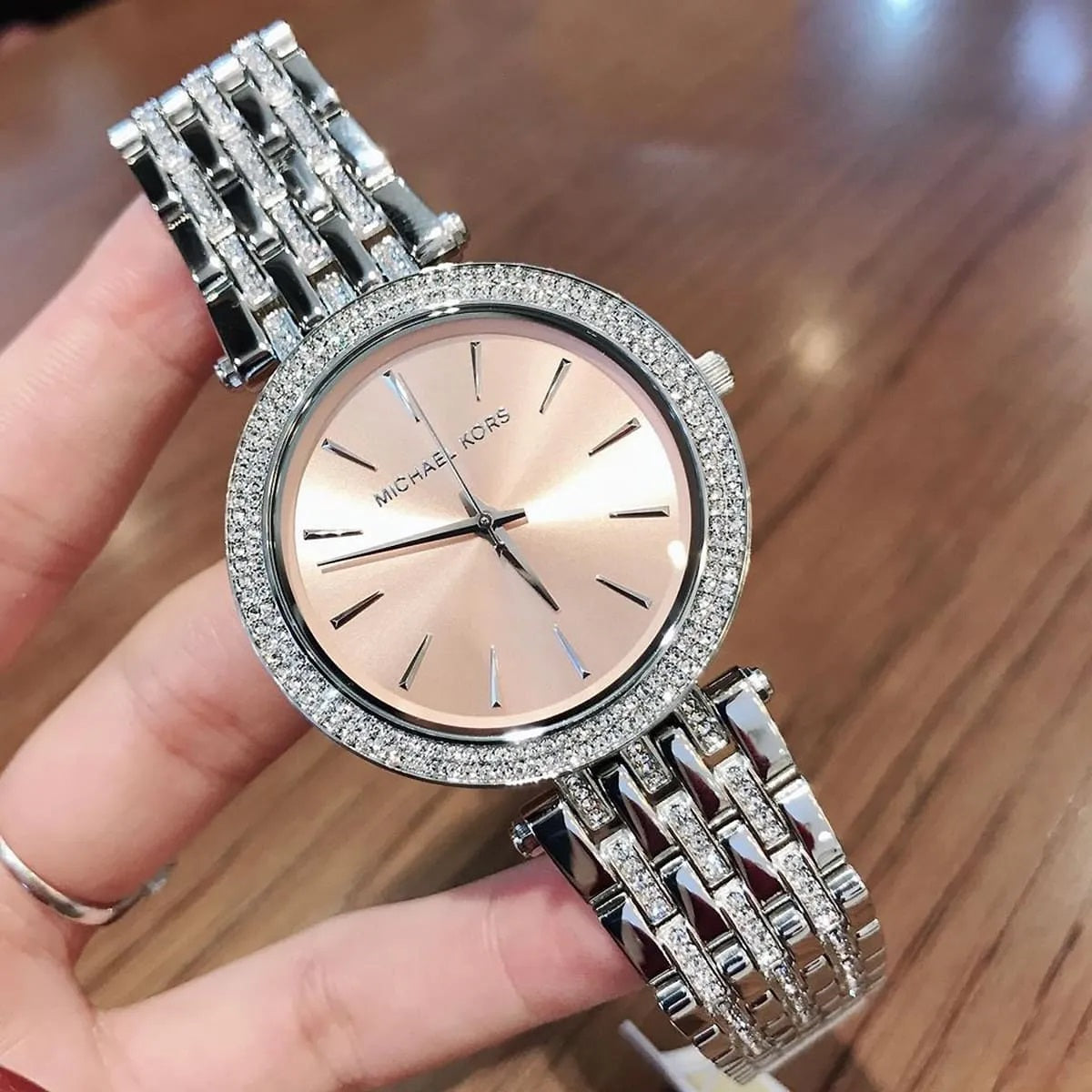 Michael Kors MK3218 watch in hands