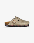 Nuoceans STONE recycled vegan leather clog in taupe main product image