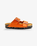 Nuoceans TROPIC recycled vegan leather sandal in orange main product image