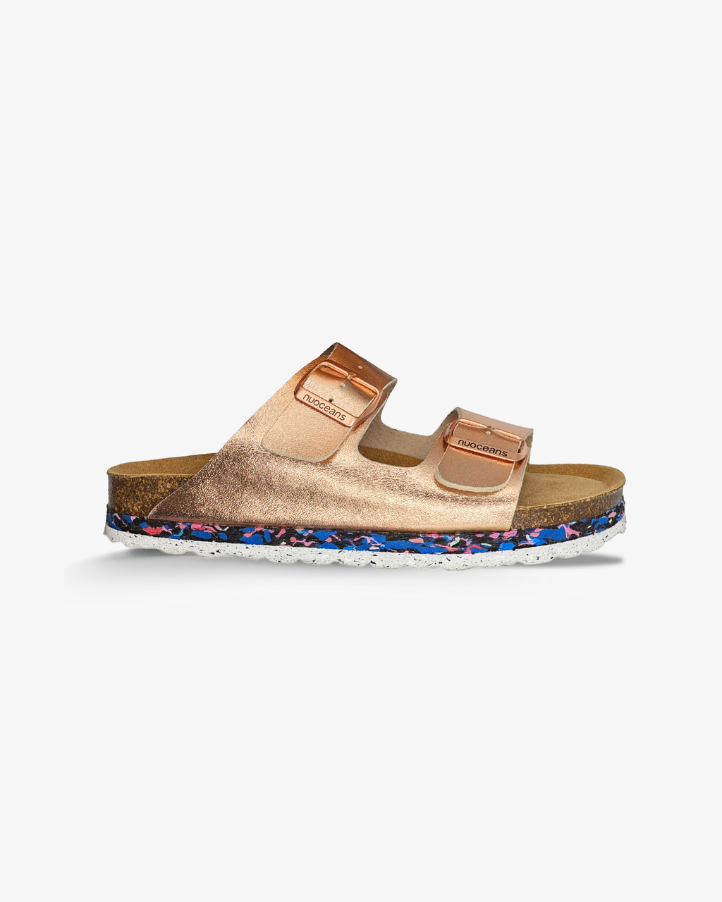 Nuoceans ROSY metallic rose gold sandal main product image