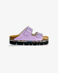 Nuoceans LILA recycled vegan leather platform sandal in lilac main product image