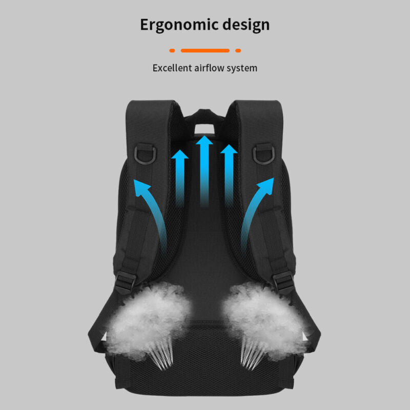 Kenike waterproof laptop backpack close-up material detail