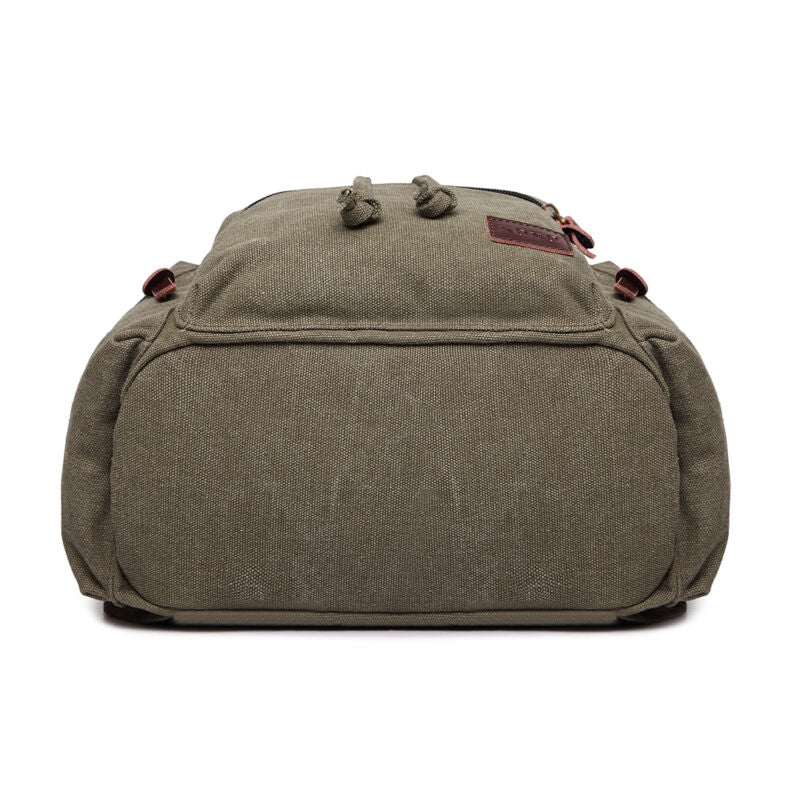 Kenike unisex canvas backpack back panel and straps