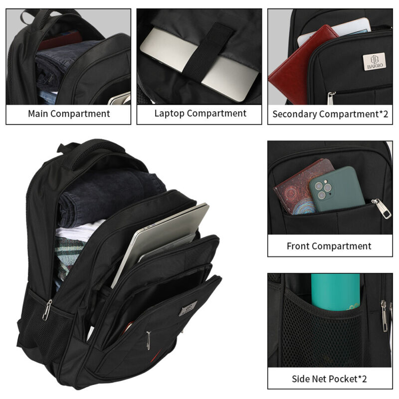 Kenike men's travel school backpack product detail image