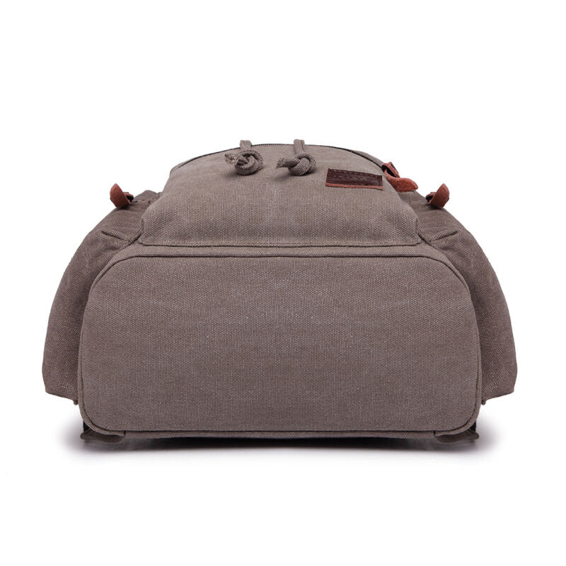 Kenike grey backpack pocket and strap detail