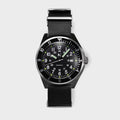 Rotate North Tempest Quartz Navigator watch in Pitch Black NATO