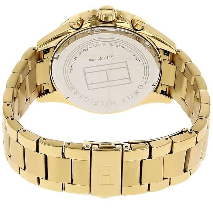 Tommy Hilfiger 1791121 gold stainless steel watch clasp view