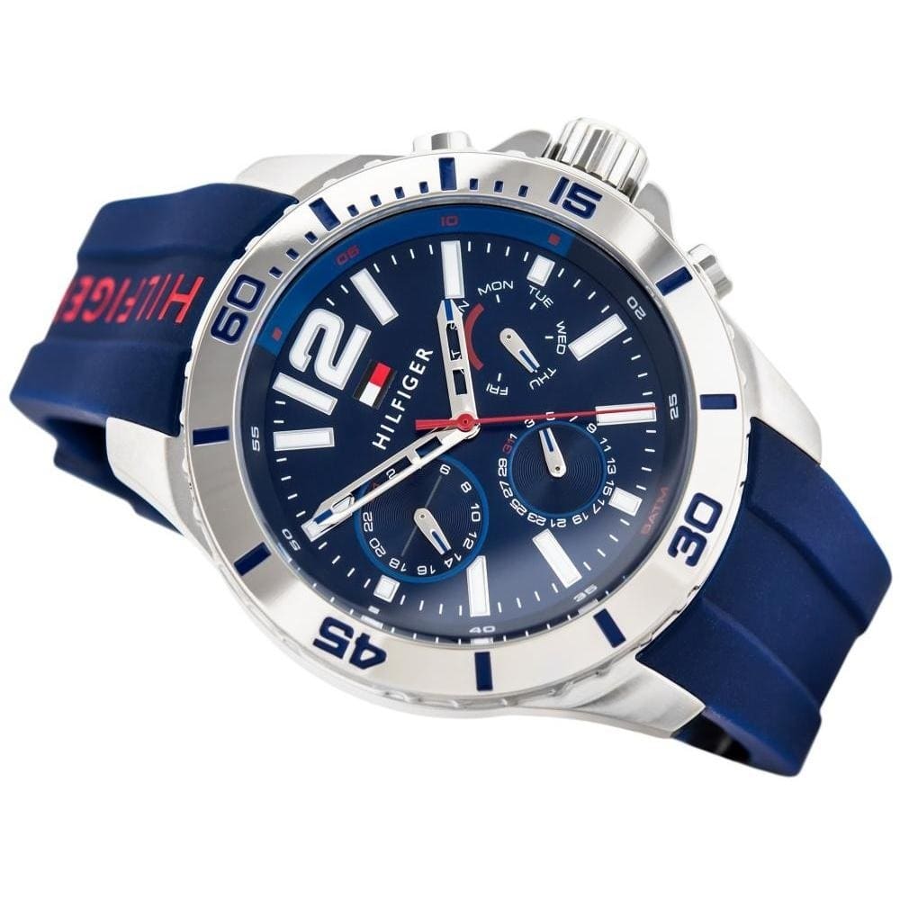 Tommy Hilfiger 1791142 men’s watch with blue dial and blue strap