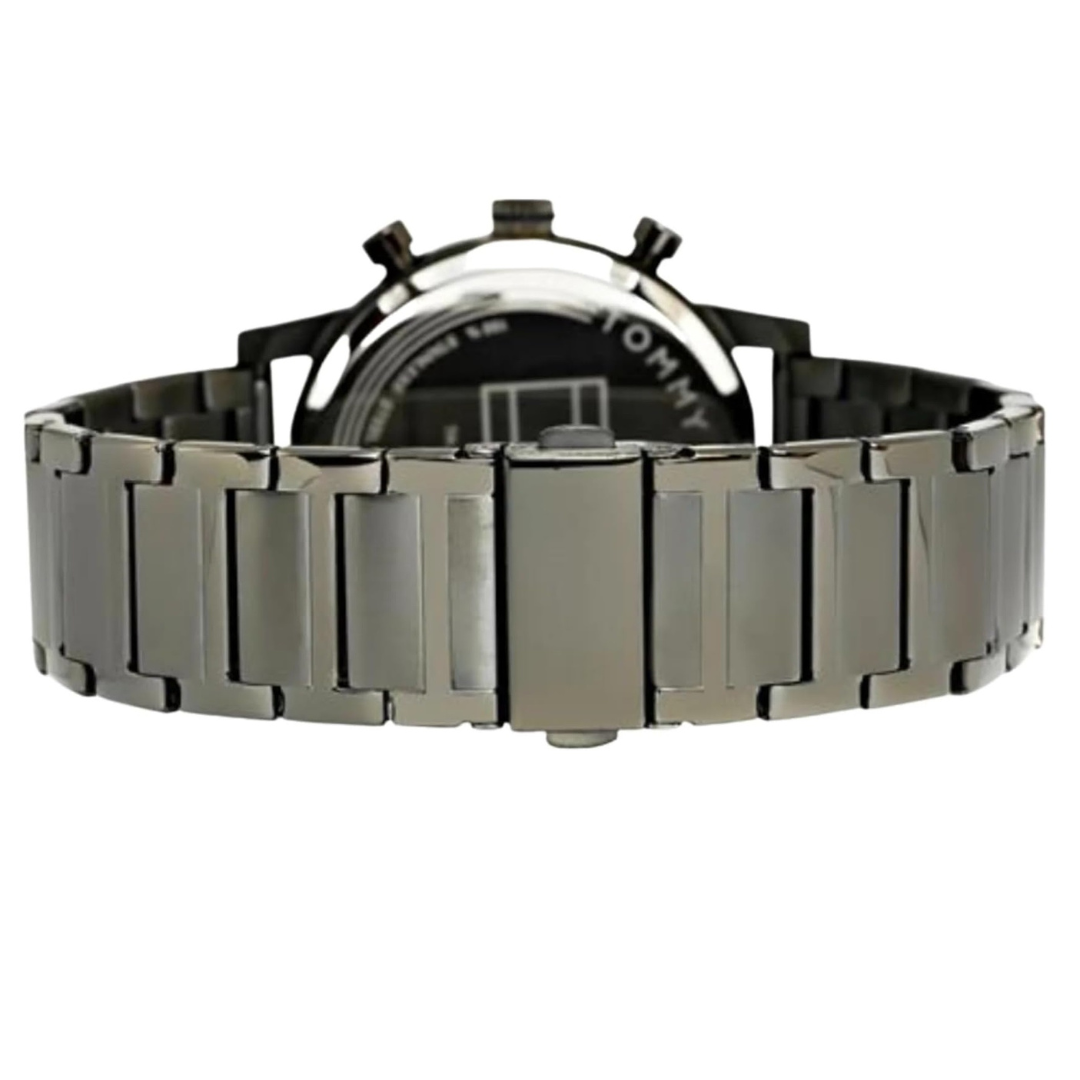Tommy Hilfiger 1791456 grey steel watch clasp view