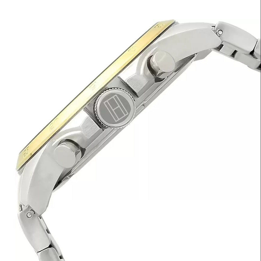 Tommy Hilfiger 1791559 gold and silver men’s watch side view