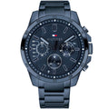 Tommy Hilfiger 1791560 Decker men’s watch with blue dial and blue stainless steel bracelet