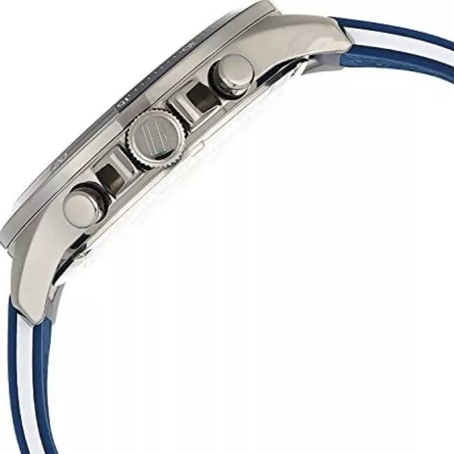 Tommy Hilfiger 1791721 blue strap watch side view
