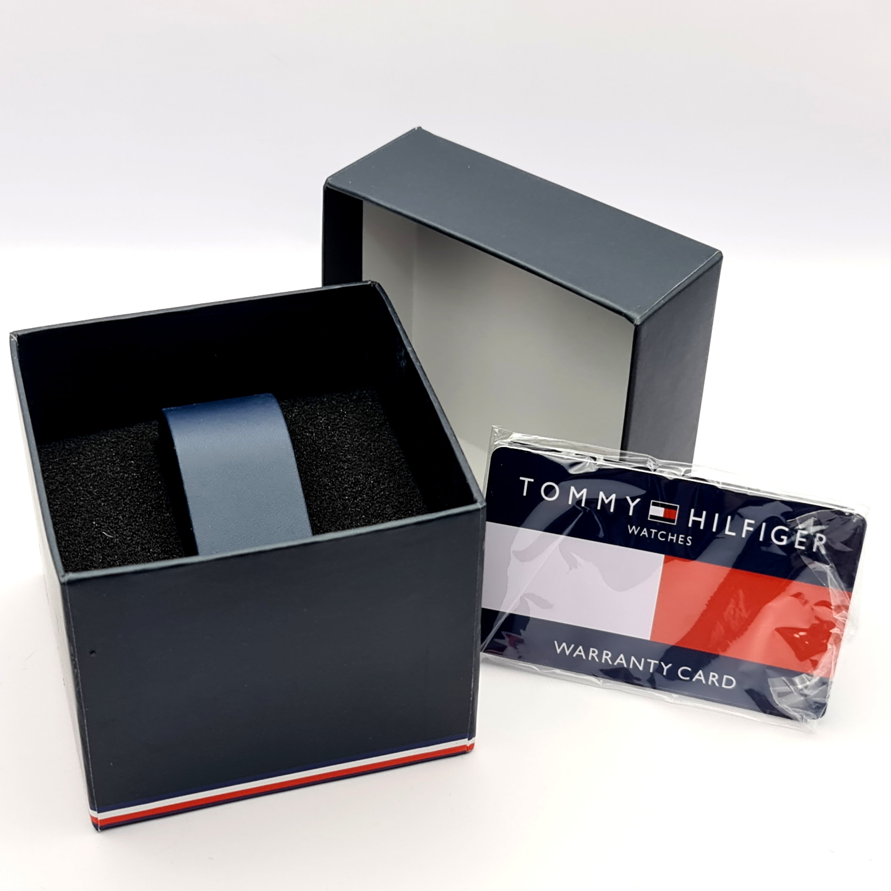 Tommy Hilfiger official watch box card and documents