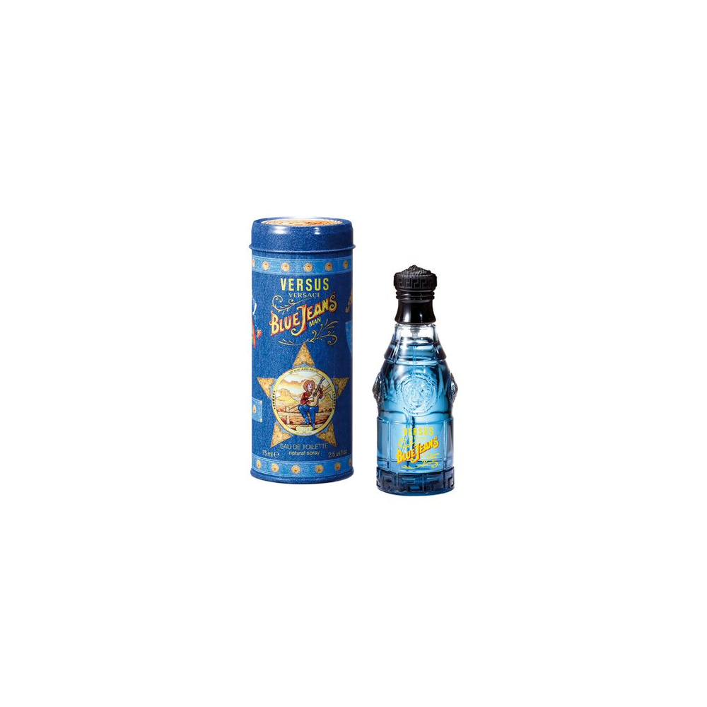 Versace Blue Jeans Eau de Toilette 75ml blue bottle detail