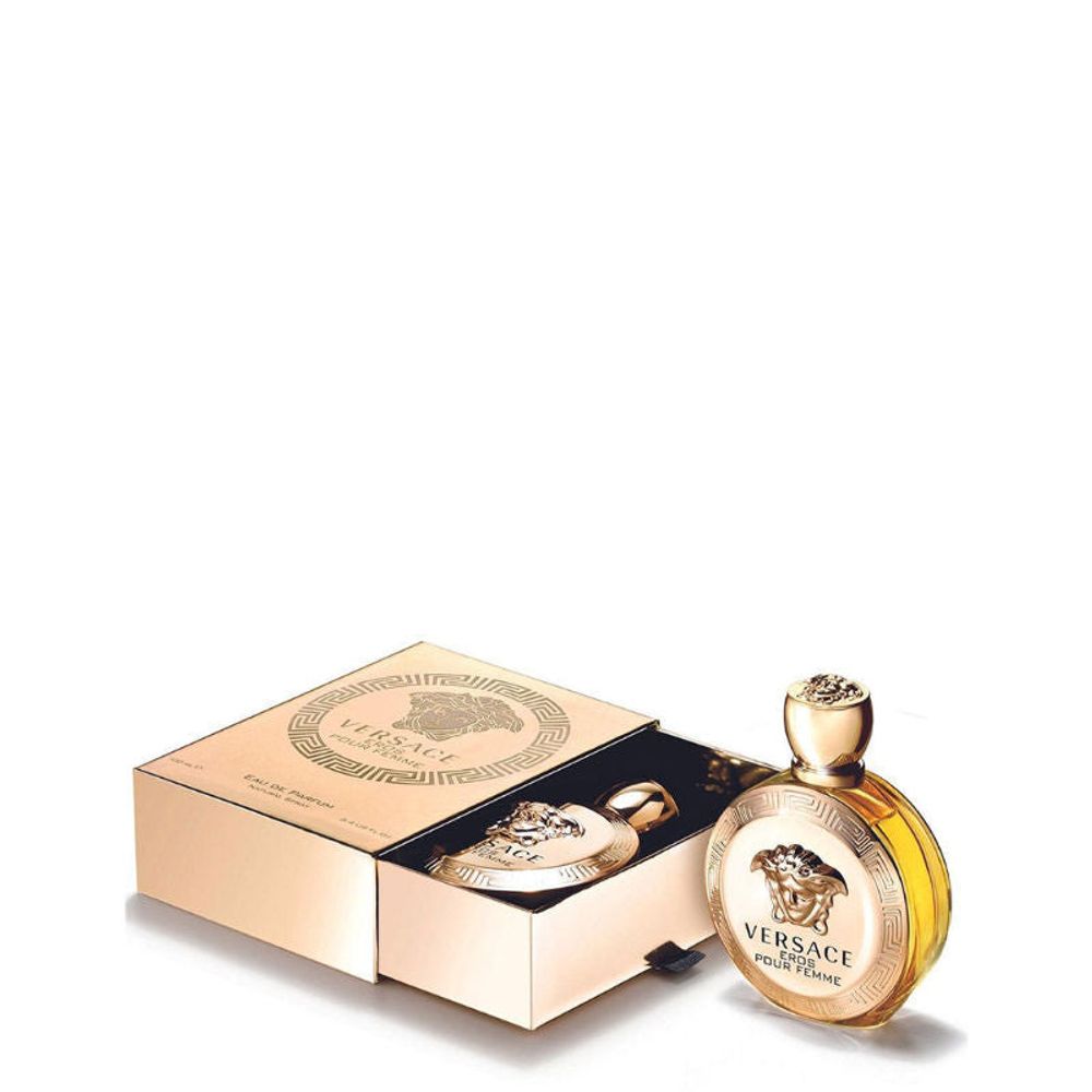 Versace Eros Pour Femme Eau de Toilette 100ml bottle cap close-up