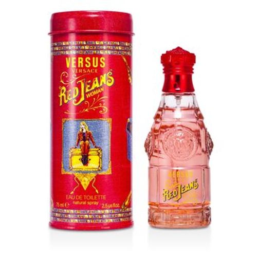 Versace Red Jeans Eau de Toilette 75ml women’s fragrance packaging detail